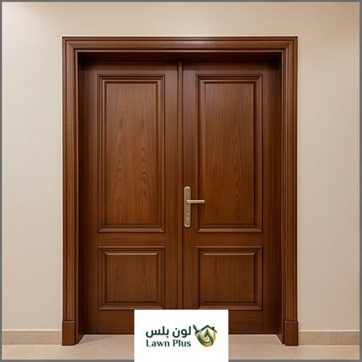 مشروع دهان ابواب خشب في الدمام - لون بلس